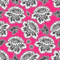 Vector Romantic Floral Lace Seamless Pattern Royalty Free Stock Photo